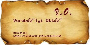 Verebélyi Ottó névjegykártya